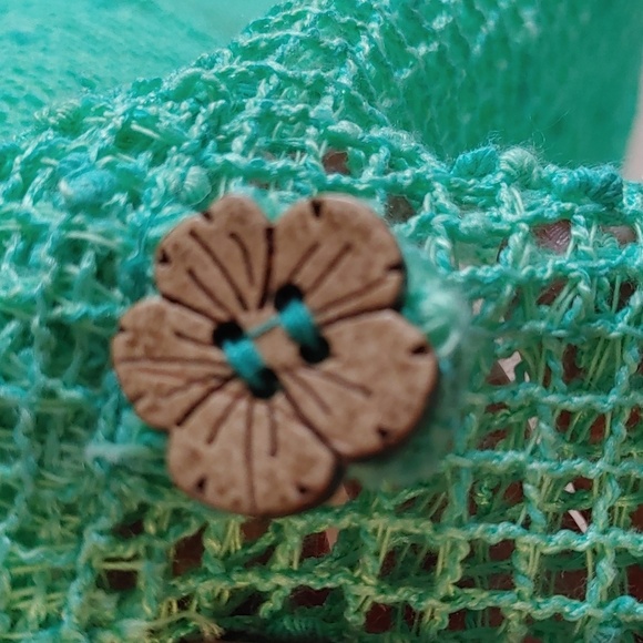 NWOT Nina Leonard Green Boxy Mesh Top 2X - Picture 5 of 12